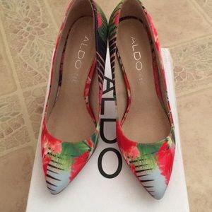 Aldo Tropical Print ‘Frited’ Pumps
